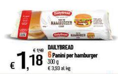 Daily bread - 6 Panini Per Hamburger