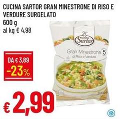 Cucina sartor - Gran Minestrone Di Riso E Verdure Surgelato