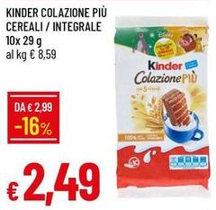 Kinder - Colazione Più Cereali/Integrale