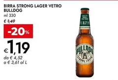 Bulldog - Birra Strong Lager Vetro