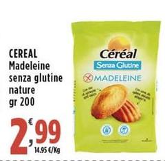 Cereal - Madeleine Senza Glutine Nature