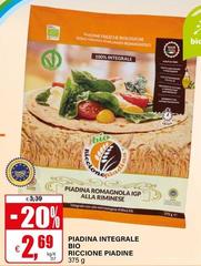 Riccione Piadine - Piadina Integrale Bio