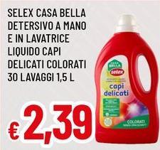 Selex - Casa Bella Detersivo A Mano E In Lavatrice Liquido Capi Delicati Colorati