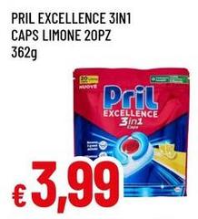 Pril - Excellence 3 In 1 Caps Limone