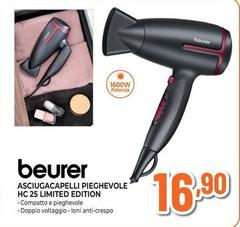 Beurer - Asciugacapelli Pieghevole HC 25 Limited Edition