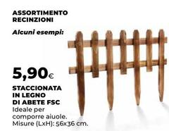 Staccionata In Legno Di Abete Fsc