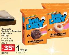 Mr. day - Ciambelle Vaniglia O Brownies Cioccolato