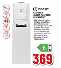 Indesit - Lavatrice Carica Dall'Alto BTWBT251PIT 