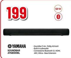 Yamaha - Soundbar ATSB300BL
