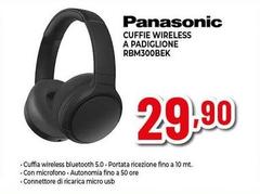 Panasonic - Cuffie Wireless A Padiglione RBM300BEK