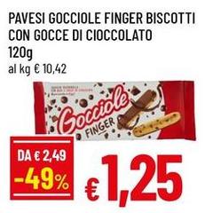 Pavesi - Gocciole Finger Biscotti Con Gocce Di Cioccolato