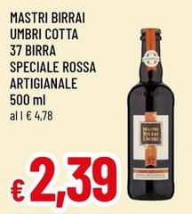 Mastri Birrai Umbri - Cotta 37 Birra Speciale Rossa Artigianale
