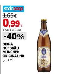 HB - Birra Hofbrau Munchen Original
