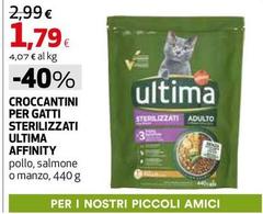 Ultima - Croccantini Per Gatti Sterilizzati Affinity