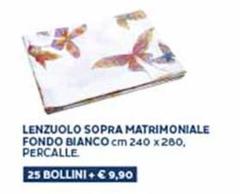 Lenzuolo Sopra Matrimoniale Fondo Bianco