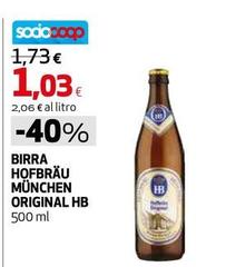 HB - Birra Hofbrau Munchen Original