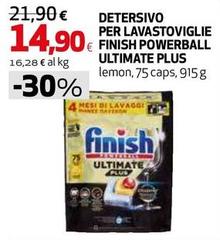 Finish - Detersivo Per Lavastoviglie Powerball Ultimate Plus