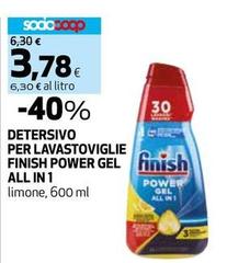 Finish - Detersivo Per Lavastoviglie Power Gel All In 1