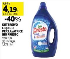 Bio Presto - Detersivo Liquido Per Lavatrice