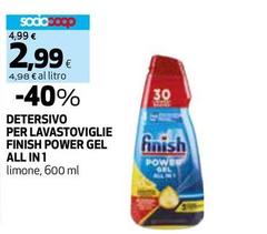 Finish - Detersivo Per Lavastoviglie Power Gel All In 1