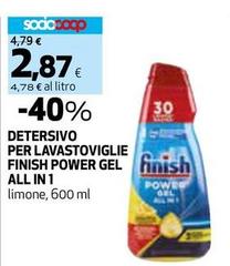 Finish - Detersivo Per Lavastoviglie Power Gel All In 1