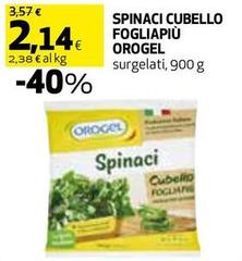 Orogel - Spinaci Cubello Fogliapiù