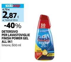 Finish - Detersivo Per Lavastoviglie Power Gel All In 1