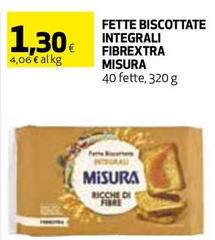 Misura - Fette Biscottate Integrali Fibrextra