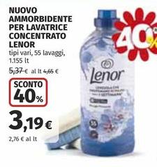 Lenor - Nuovo Ammorbidente Per Lavatrice Concentrato