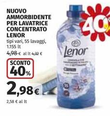 Lenor - Nuovo Ammorbidente Per Lavatrice Concentrato