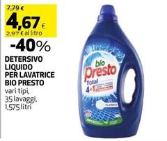 Bio Presto - Detersivo Liquido Per Lavatrice