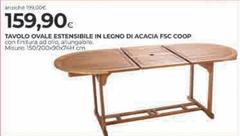 Acacia - Tavolo Ovale Estensible In Legno Di  Fsc