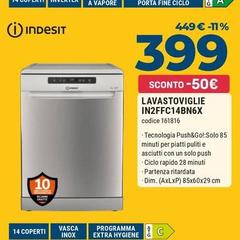 Indesit - Lavastoviglie IN2FFC14BN6X