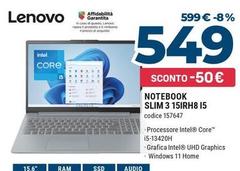 Lenovo - Notebook Slim 3 15IRH8 I5