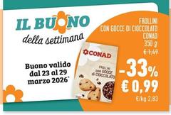 Conad - Frollini Con Gocce Di Cioccolato