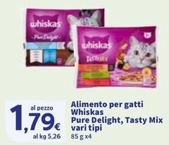 Whiskas - Alimento Per Gatti Pure Delight, Tasty Mix