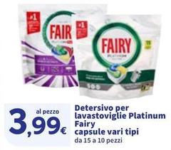 Fairy - Detersivo Per Lavastoviglie Platinum Capsule