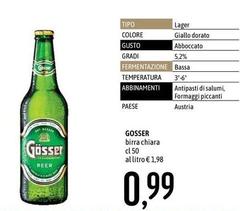 Gösser - Birra Chiara