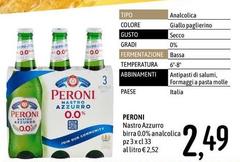 Peroni - Nastro Azzurro Birra 0,0% Analcolica