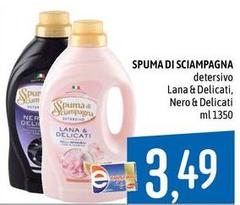 Spuma di Sciampagna - Detersivo Lana & Delicati, Nero & Delicati