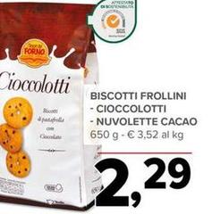 I Tesori Del Forno - Biscotti Frollini Cioccolotti