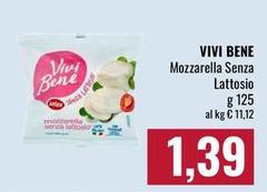 Vivi Bene -  Mozzarella Senza Lattosio
