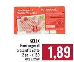 Selex - Hamburger Di Prosciutto Cotto