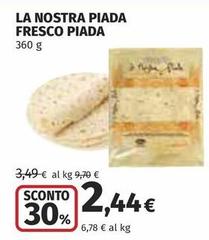 Fresco piada - La Nostra Piada Fresco Piada