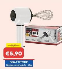 Sbattitore Wireless Ricaricabile