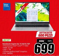 Acer - Notebook Aspire Go 15 AG15-72P