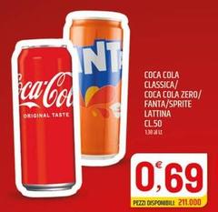 Coca Cola - Classica/  Zero/ Fanta/ Sprite