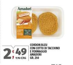 Amadori - Cordon Bleu Con Cotto Di Tacchino E Formaggio