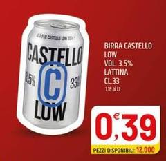 Castello - Birra  Low Lattina