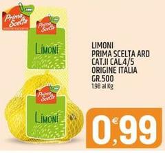 Prim - Limoni a Scelta Ard Cat.ii Cal.4/5 Origine Italia